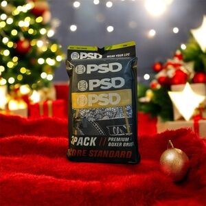 PSD Black Premium Boxer Briefs 3-Pack